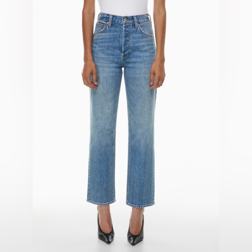 Aritzia Denim Forum Arlo High Rise Straight Jean
